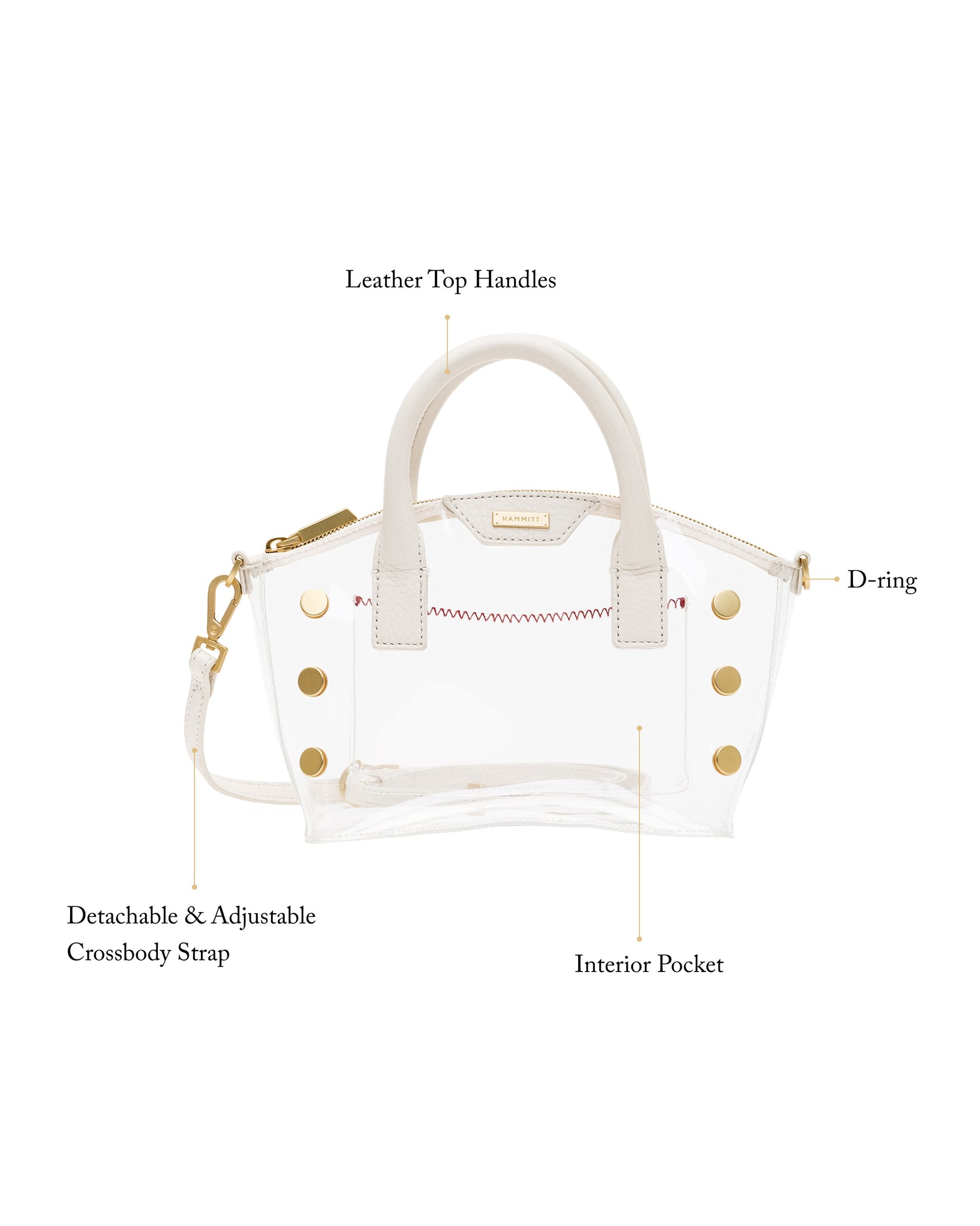 Hammitt Paula Clear One Size - Crossbody Clear bag