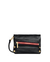 Black/Brushed Gold Red Zip 01