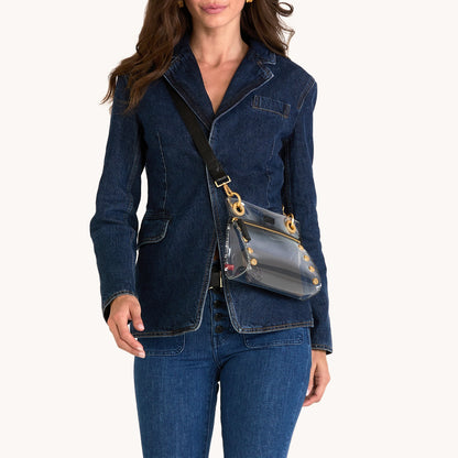 Hammitt Tony Clear  Small - Soft Leather Crossbody Bag