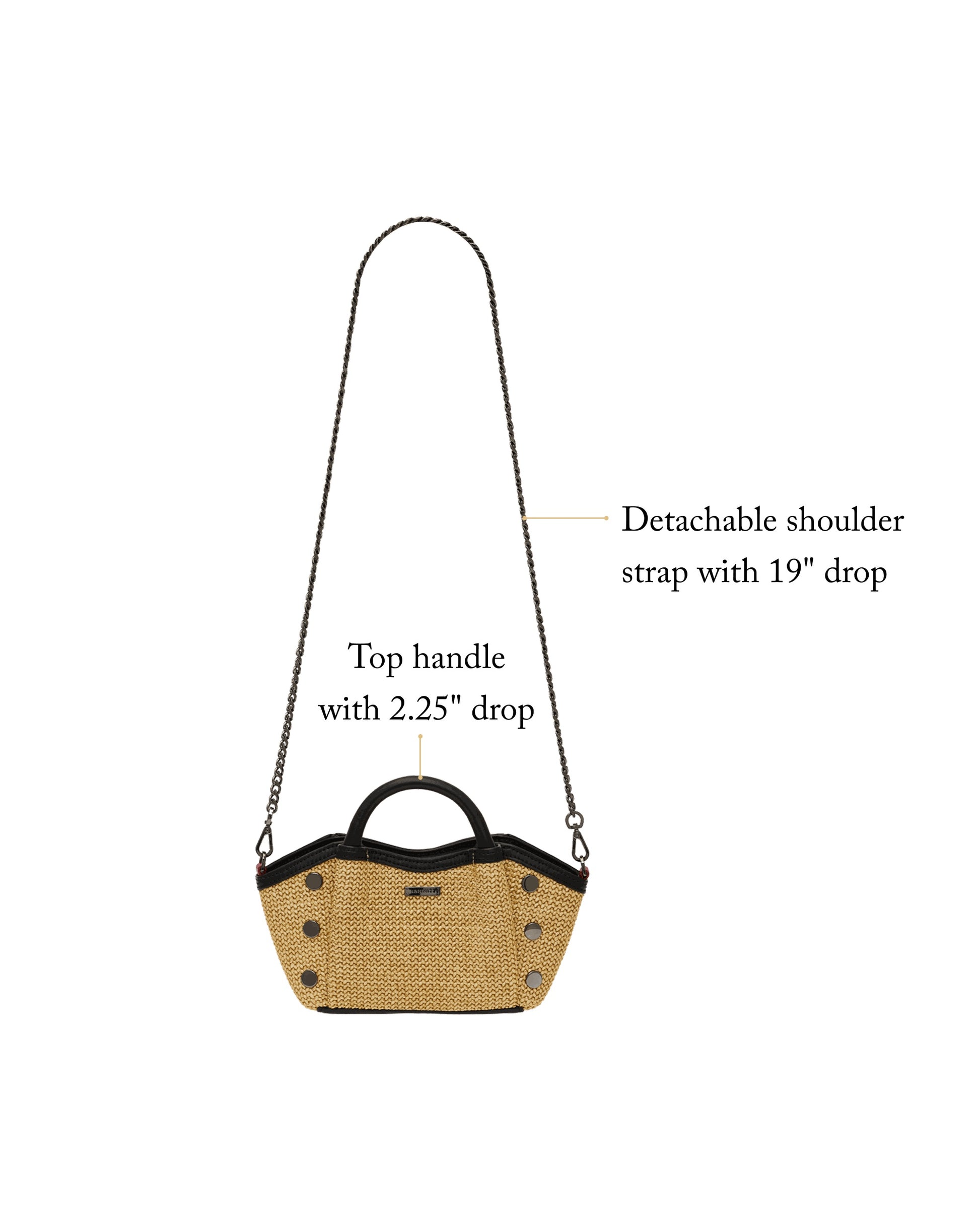 Hammitt Paul Crossbody Small - Raffia Crossbody Bag