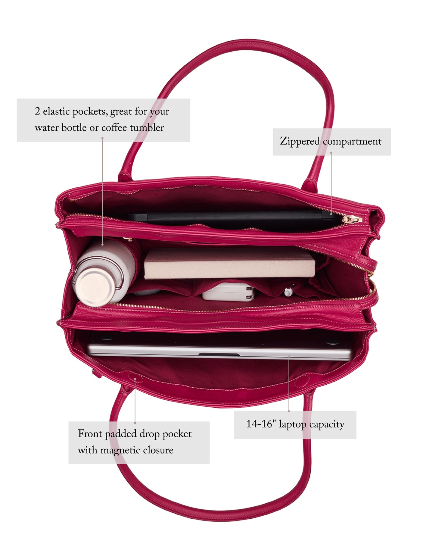 Hammitt Elle Work Carry One Size - Leather Tote Bag