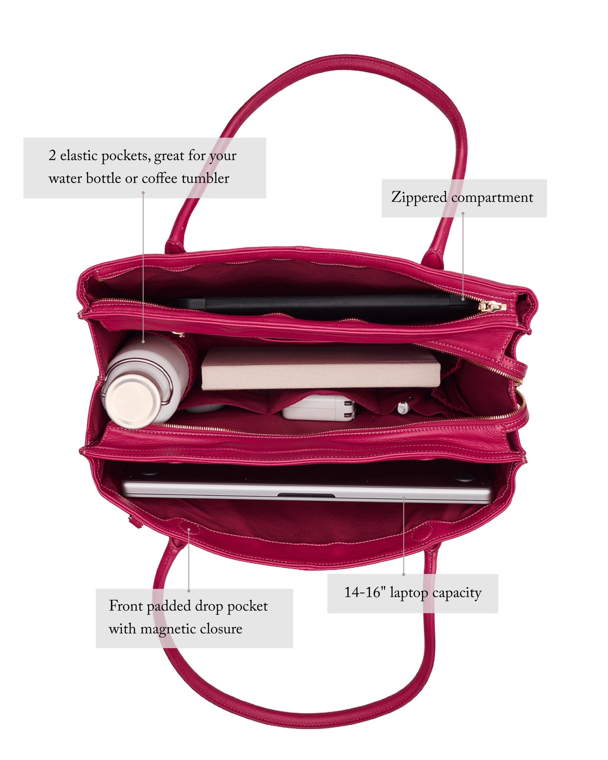 Hammitt Elle Work Carry One Size - Leather Tote Bag