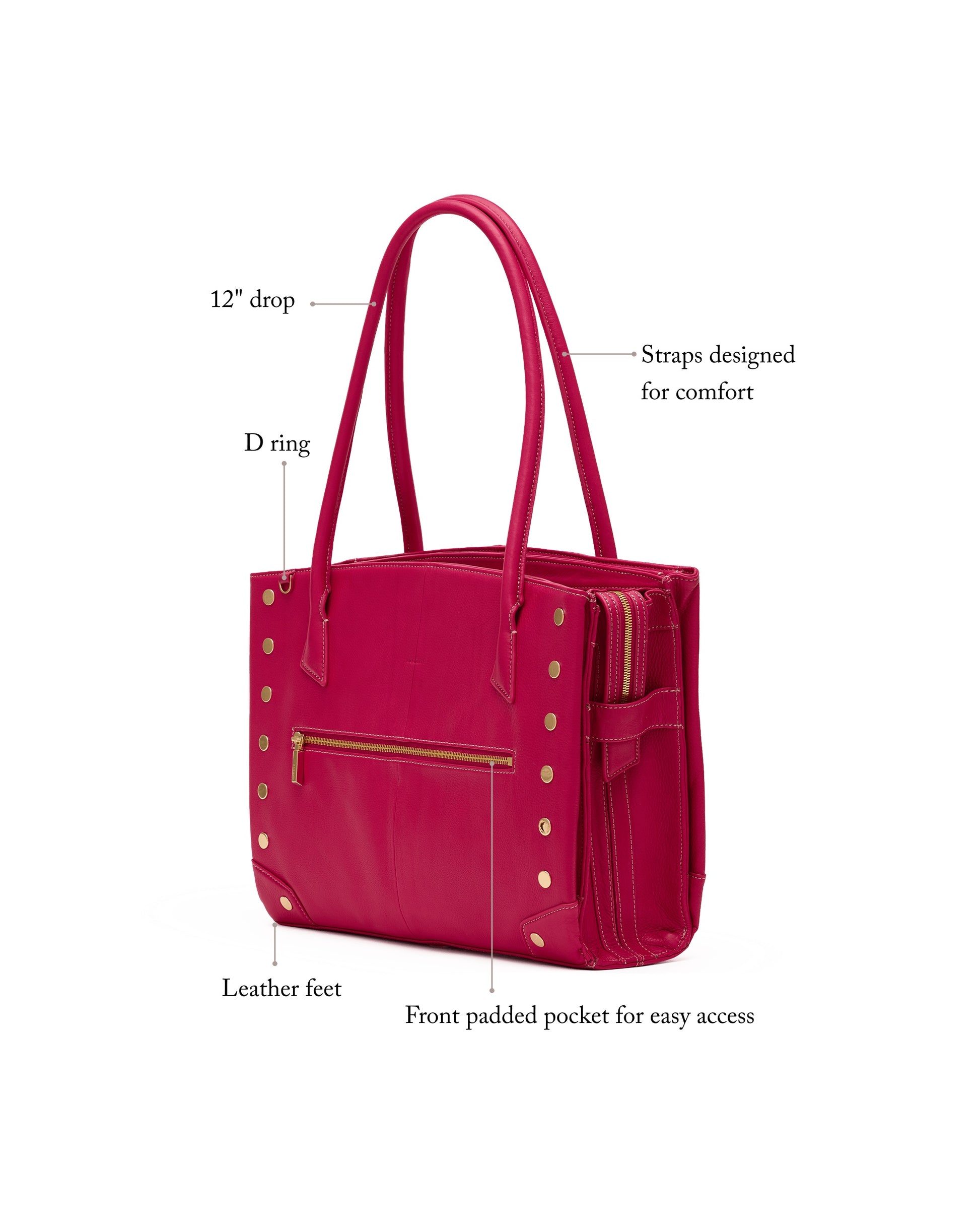 Hammitt Elle Work Carry One Size - Leather Tote Bag