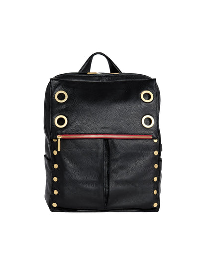 Black/Brushed Gold Red Zip