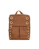 Mahogany Pebble/Brushed Gold Red Zip