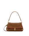 Mahogany Pebble/Brushed Gold Red Zip