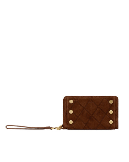 Chocolate Diamond Suede/Antique Gold