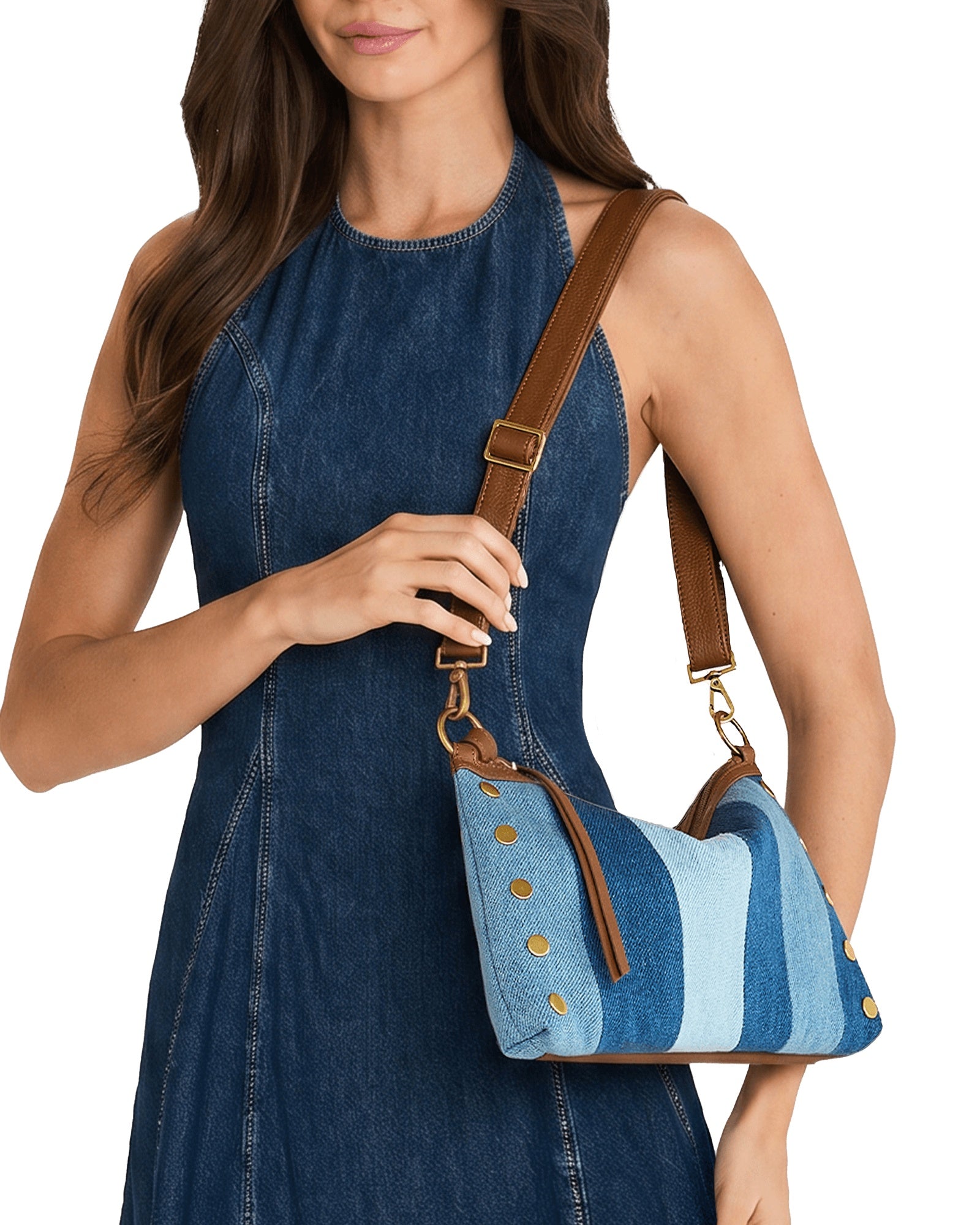 Hammitt Kyle Medium - Denim Shoulder Bag