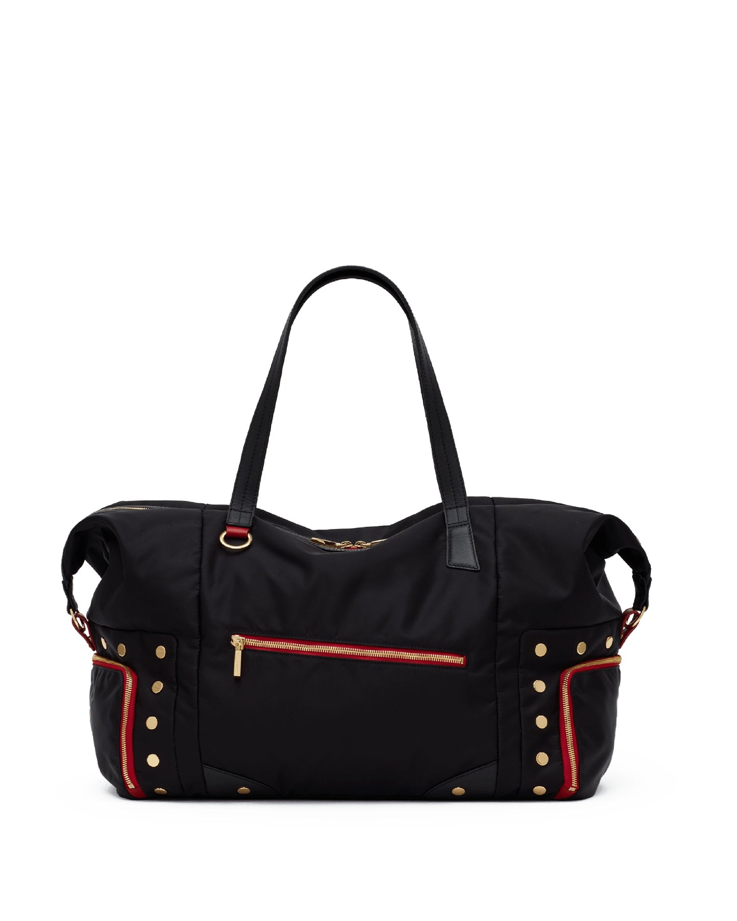 Black Nylon/Gold Red Zip