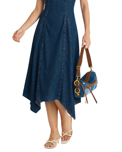 Hammitt Doxie Medium - Denim Shoulder Bag