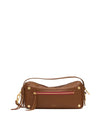 Mahogany Pebble/Brushed Gold Red Zip