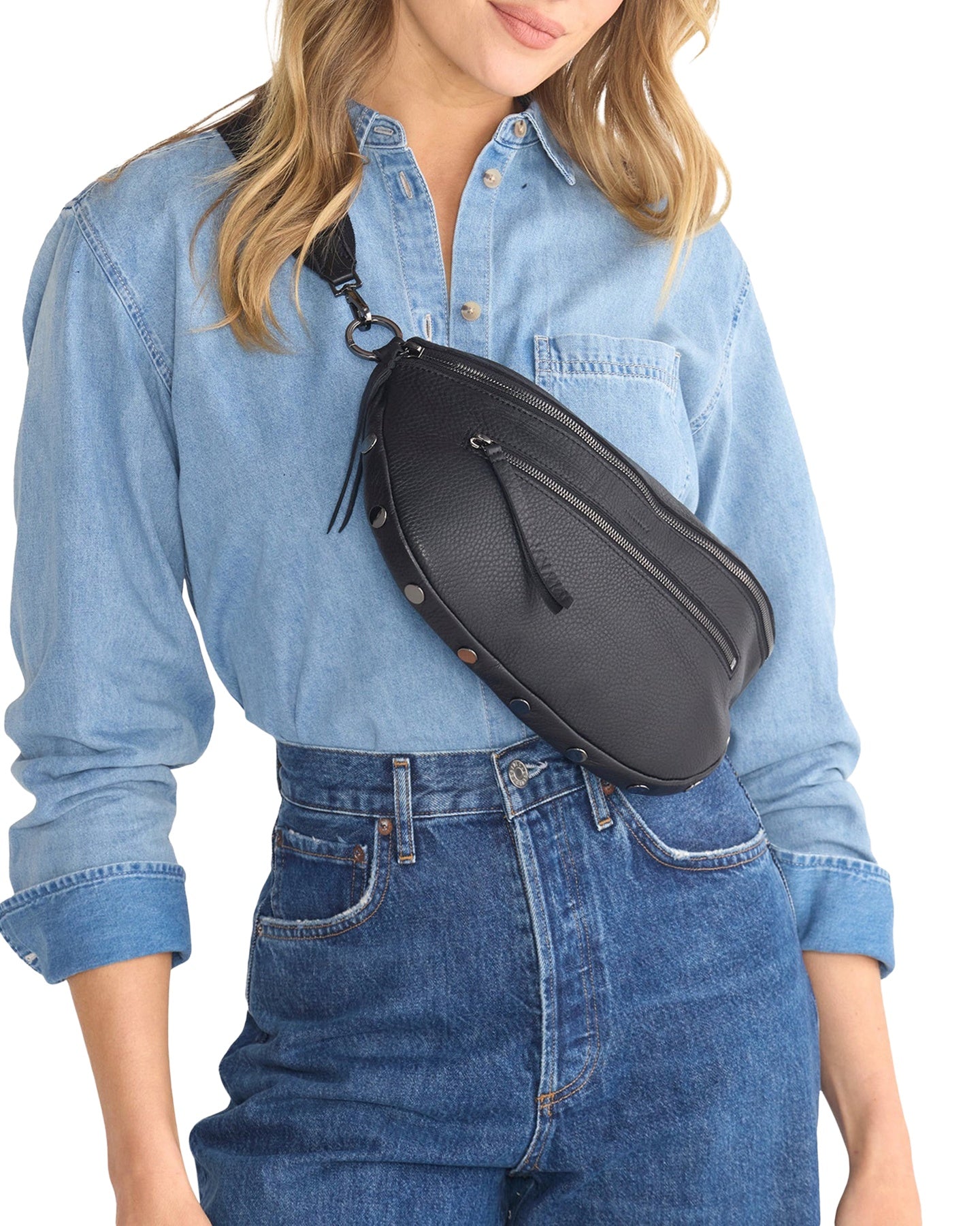 Hammitt Charles Crossbody  Large - Soft Leather Crossbody Bag