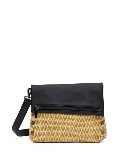 Noir Smooth Raffia/Gunmetal