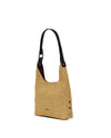 Noir Smooth Raffia/Gunmetal