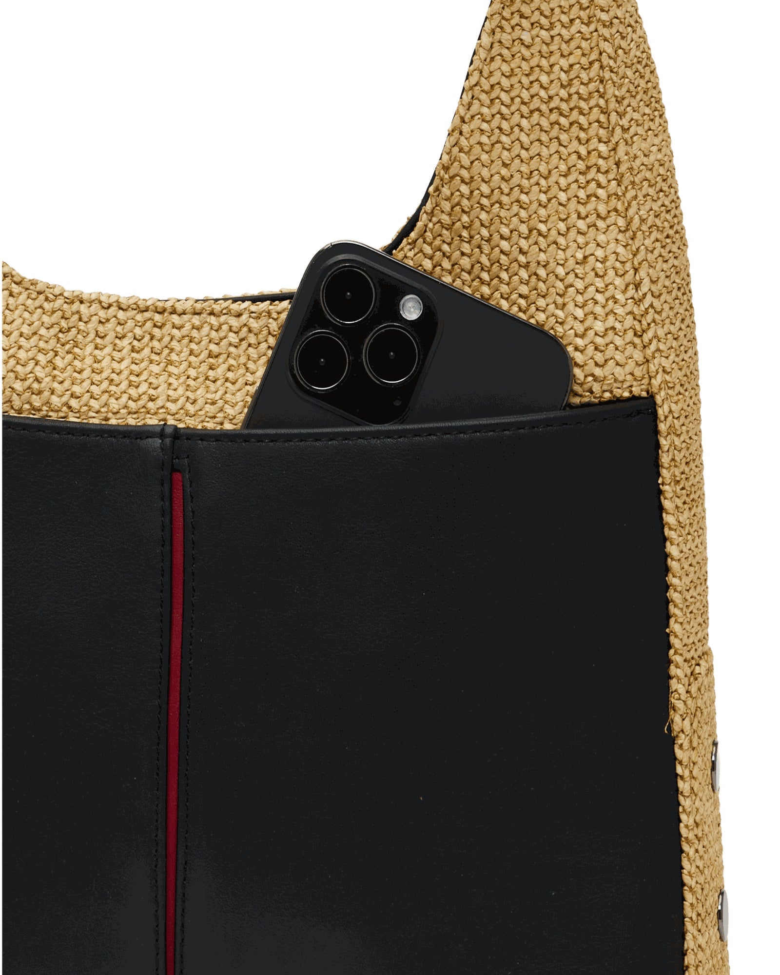 Hammitt Tim Medium - Raffia Shoulder Bag