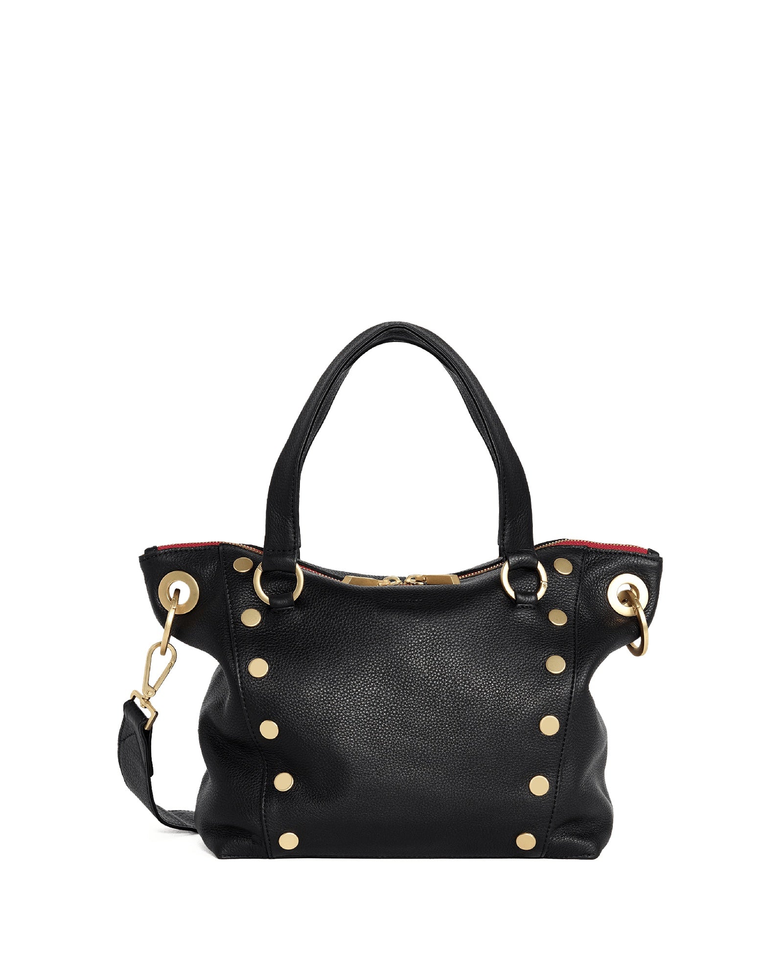 Black/Brushed Gold Red Zip 01