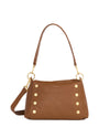 Mahogany Pebble/Brushed Gold Red Zip