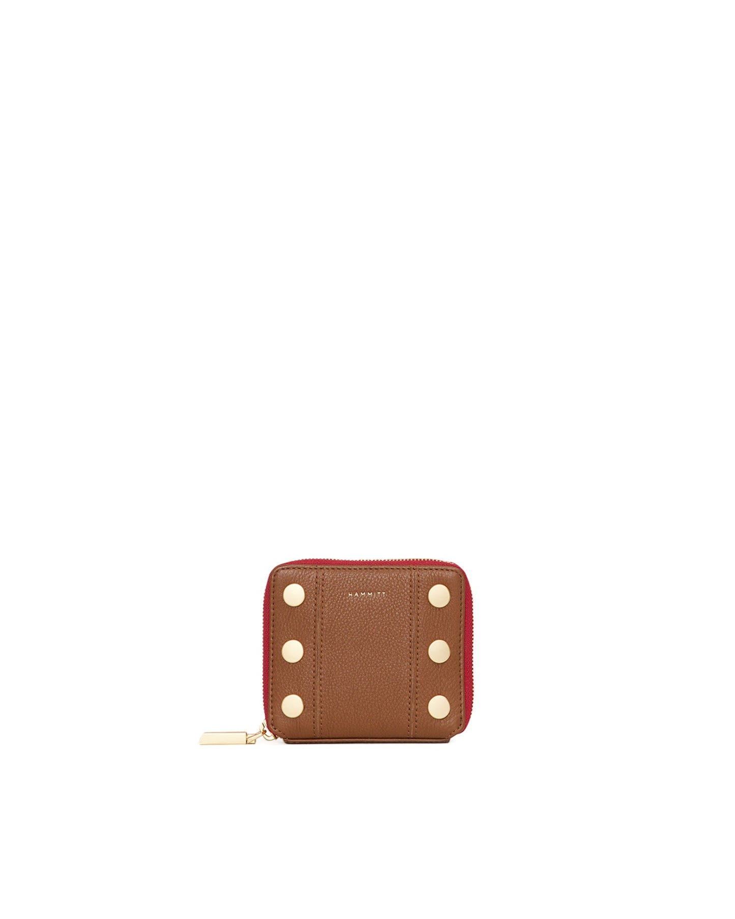 Mahogany Pebble/Brushed Gold Red Zip