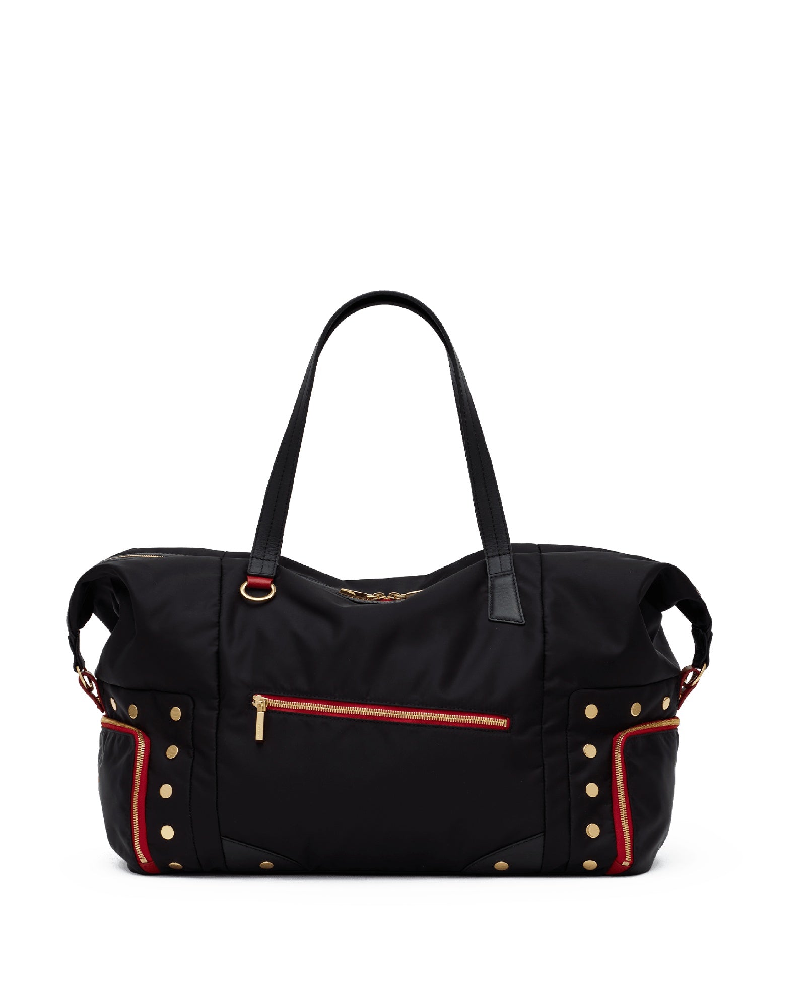 Black Nylon/Gold Red Zip