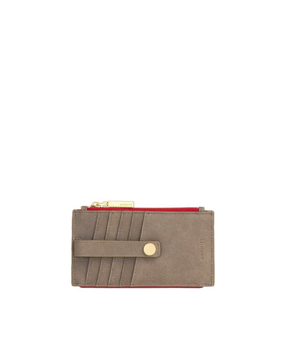 Pewter/Brushed Gold Red Zip