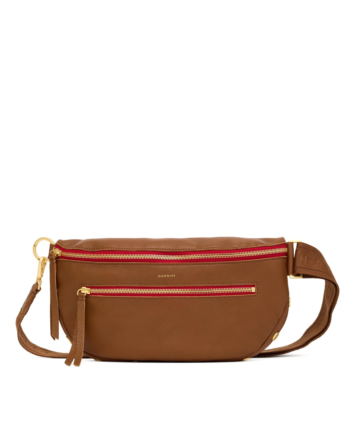 Mahogany Pebble/Brushed Gold Red Zip 02