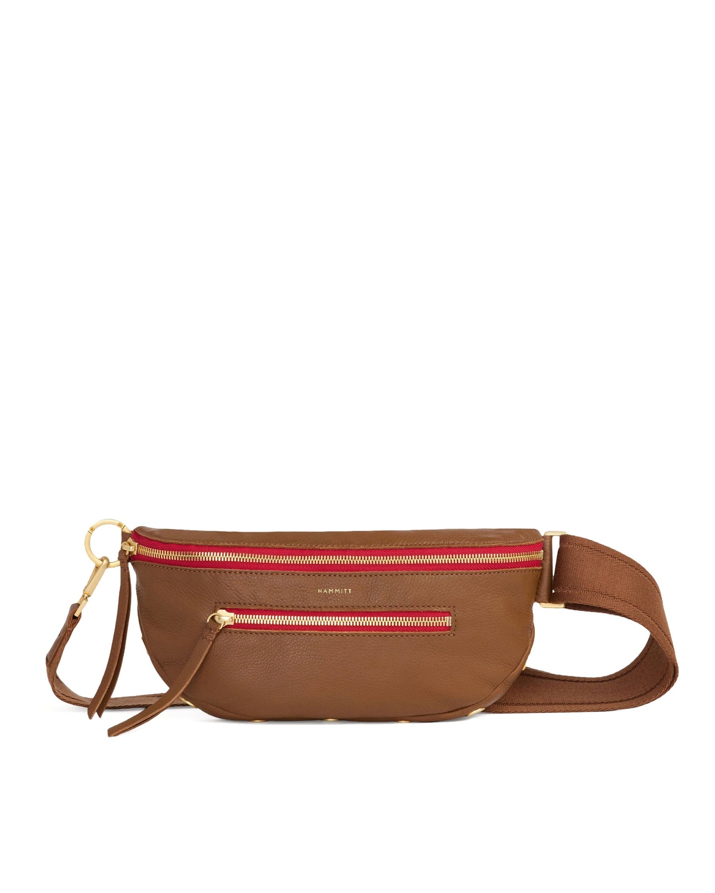 Mahogany Pebble/Brushed Gold Red Zip 01