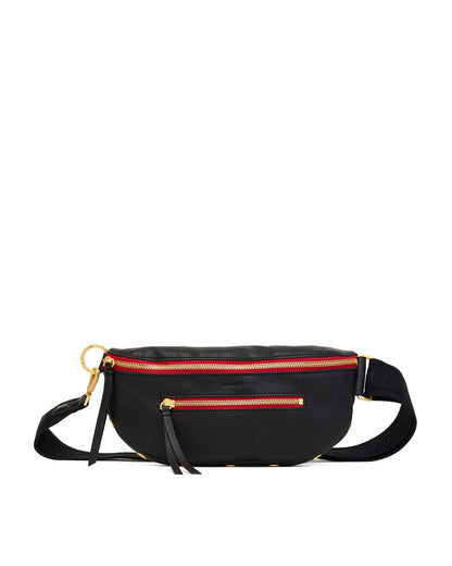 Black/Brushed Gold Red Zip 01